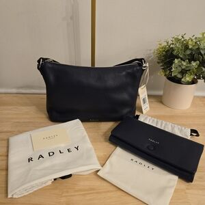Radley London Bella Radley Small Zip-Top Crossbody + Matching Wallet – Evenfall